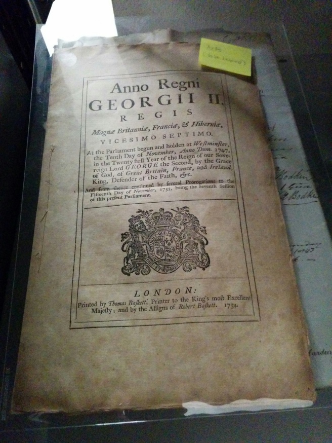 Act of Parliament issued by King George II